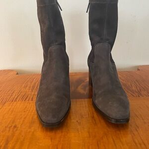 AQUATALIA GREY SUEDE SOCK BOOT